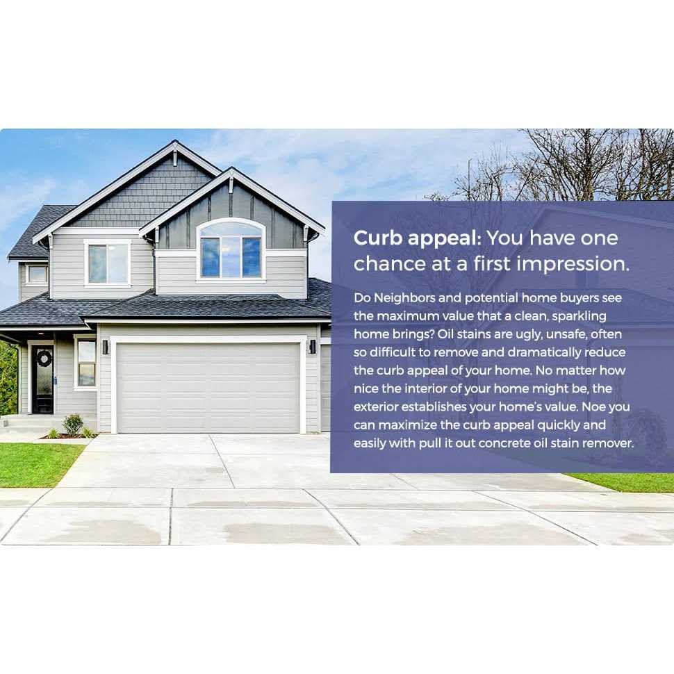 CHOMP! Concrete Oil Stain Remover Pull It Out Removes and Cleans Oils - Cheap Fitting