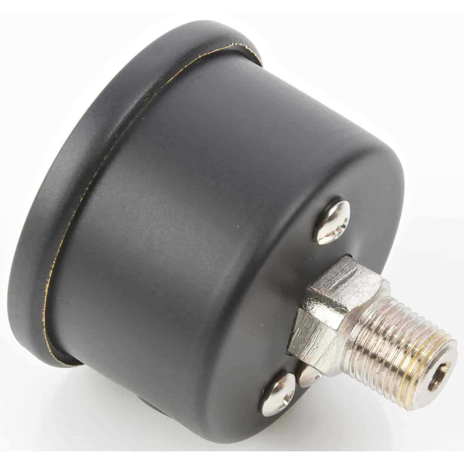 Jegs Fuel Pressure Gauge 1.5 Diameter Liquid Filled 0-100 Psi - Cheap Fitting