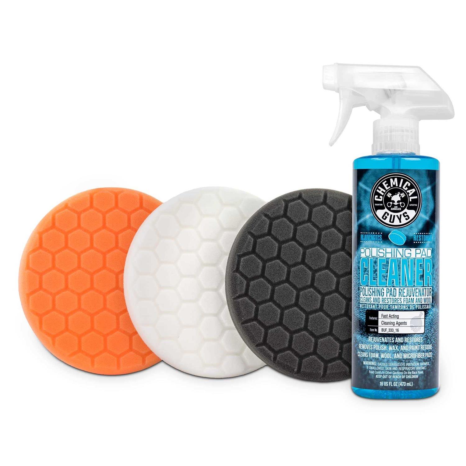 Chemical Guys HEX 3KIT 5 5.5 Buffing Pad Sampler Kit - Cheap Fitting