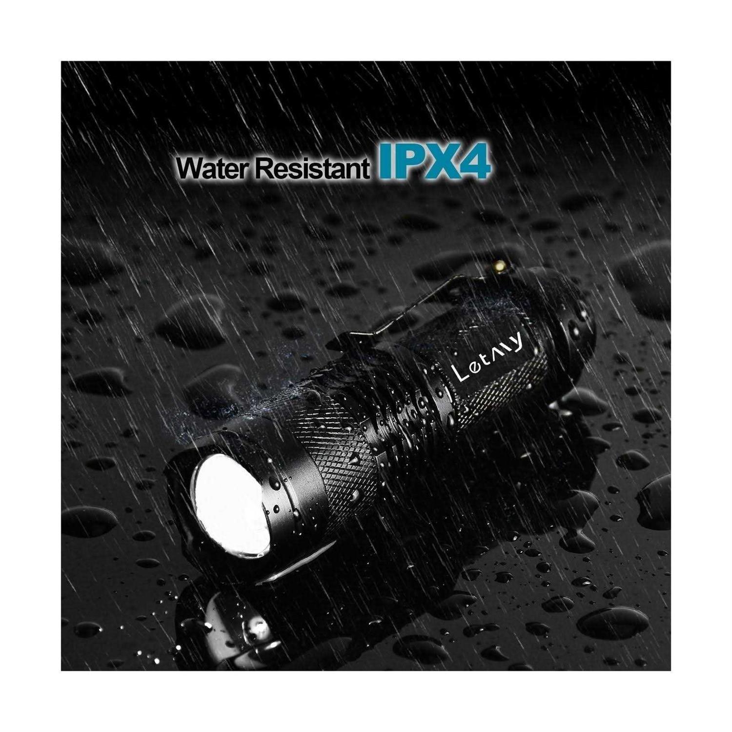 LETMY Tactical Flashlight Super Bright LED Mini Flashlights with Belt Clip - Cheap Fitting