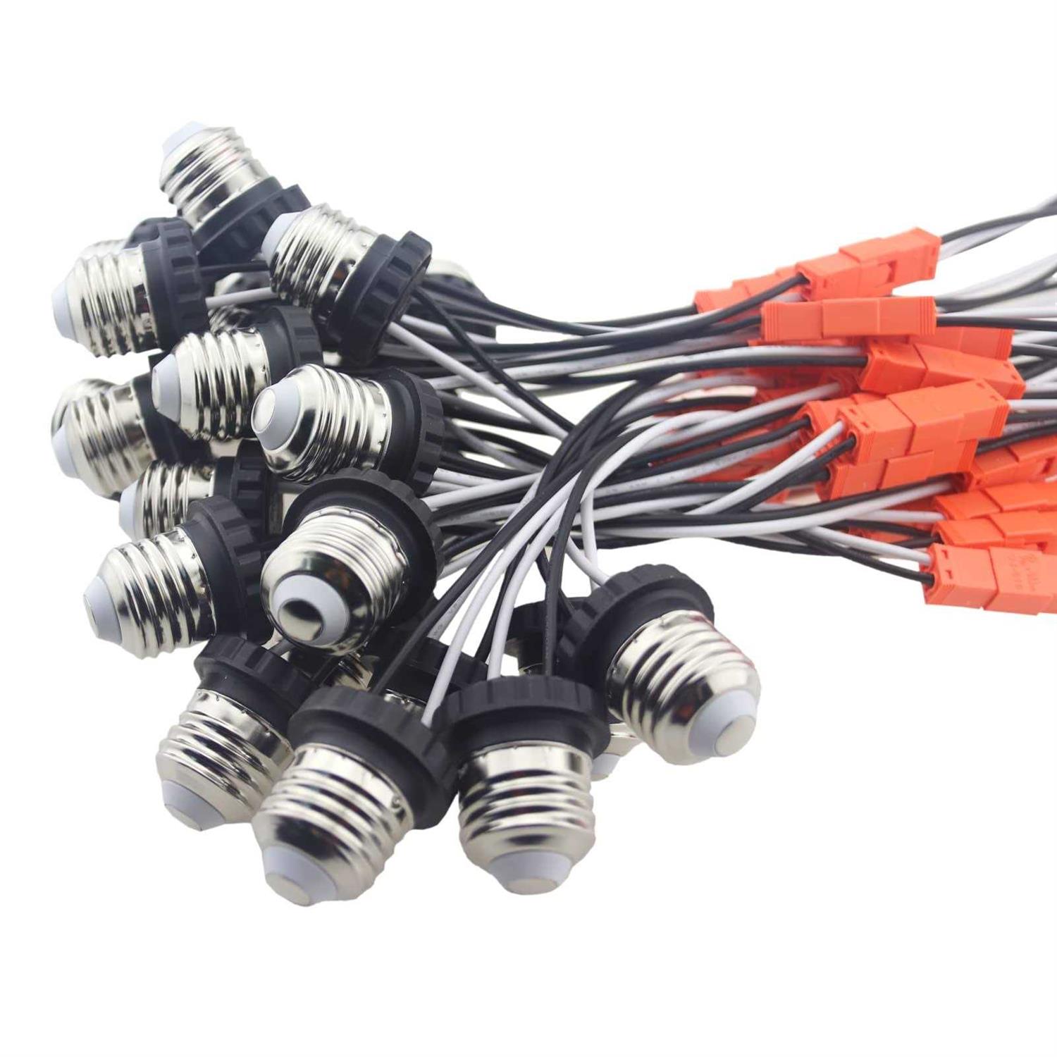 Odlamp Edison E26 Sockets Adapter Medium Base Male Screw in Light Bulb Socket Pigtail for Led Ceiling Lights Downlight - Cheap Fitting