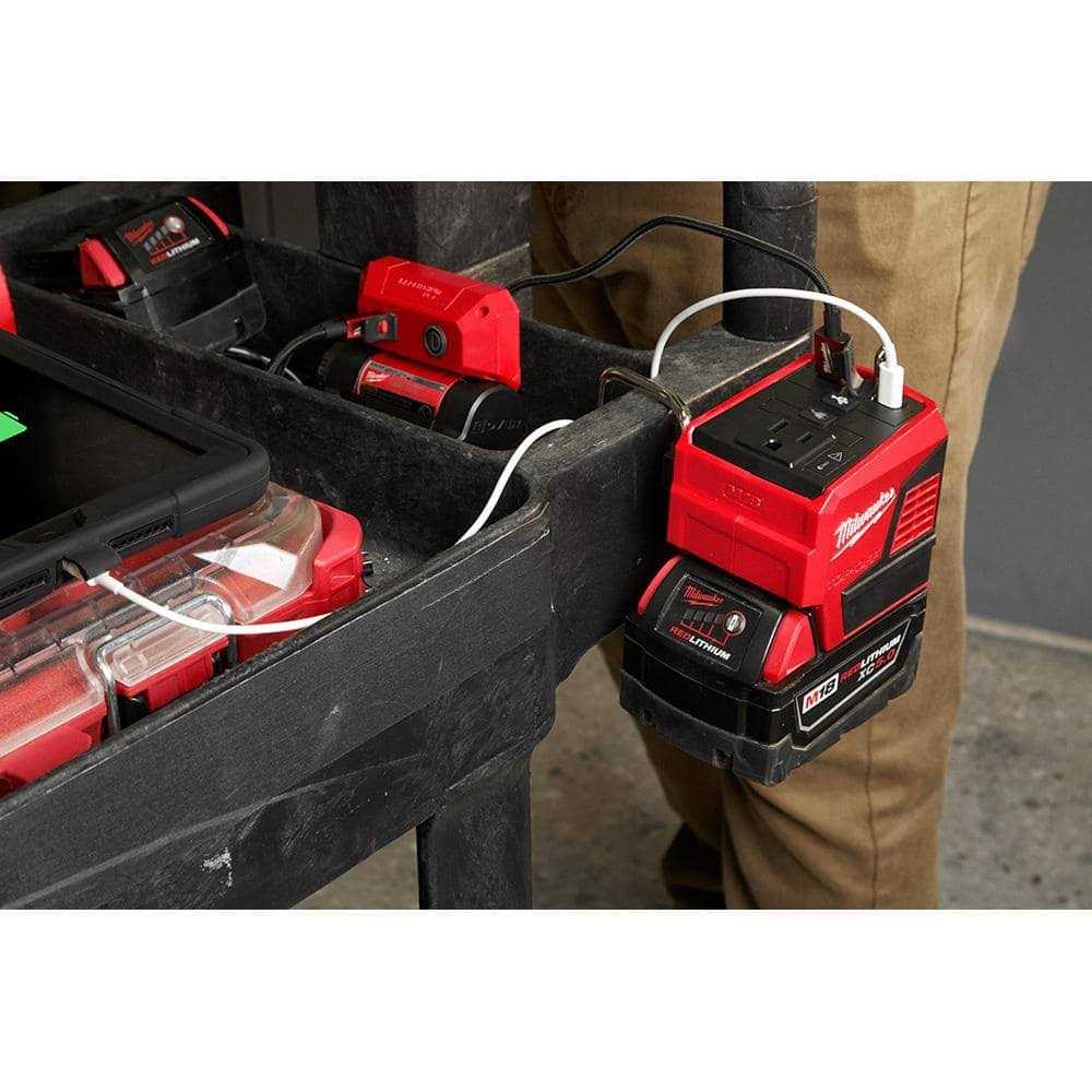 Milwaukee M18 18-Volt Lithium-Ion 175-Watt Powered Compact Inverter with 5.0 Ah Battery and Charger - Cheap Fitting