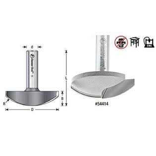 Amana Tool 54414 Carbide Tipped Horizontal Crown Molding 1-3/4 Radius x 2-1/4 Dia x 5/8 - Cheap Fitting