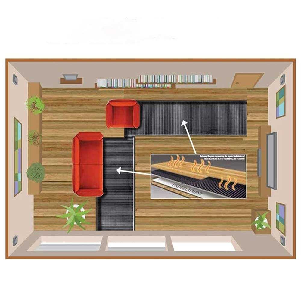 QuietWarmth QWARM3X10F240 30 sq. ft. Electric Heating System for Floating Floors - Cheap Fitting