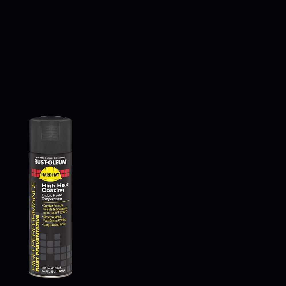 Rust-Oleum 15 oz. Flat Black High Heat Spray Paint - Cheap Fitting