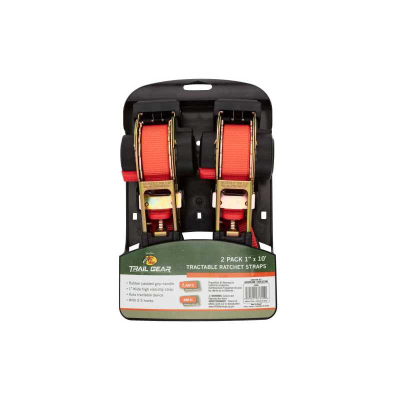 Bass Pro Shops Retractable Ratchet Straps with S Hooks 2 Pack - Cheap Fitting