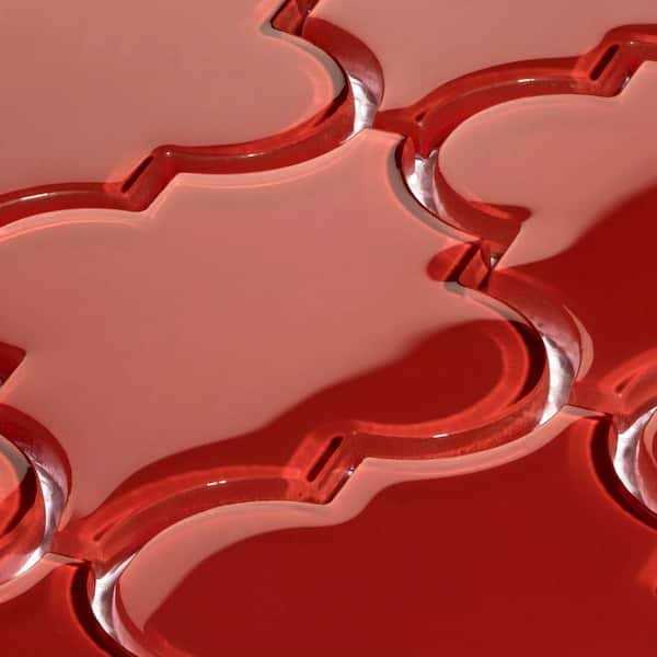 Glass Arabesque 4 x 5 Glass Novelty Tile Giorbello - Cheap Fitting