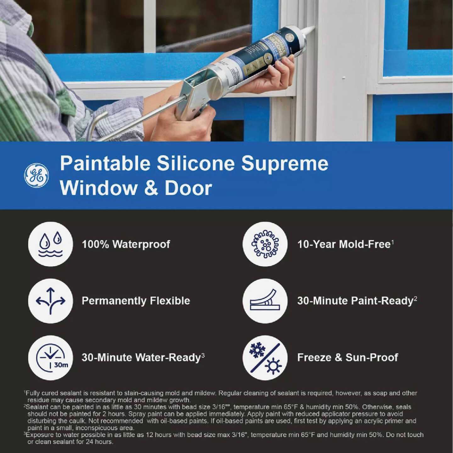 GE Supreme Silicone Window & Door Sealant - Cheap Fitting