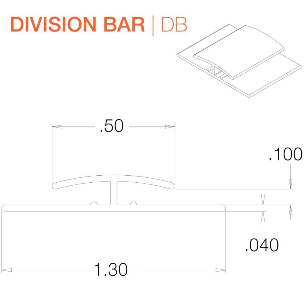 Sequentia Division Bar White - Cheap Fitting