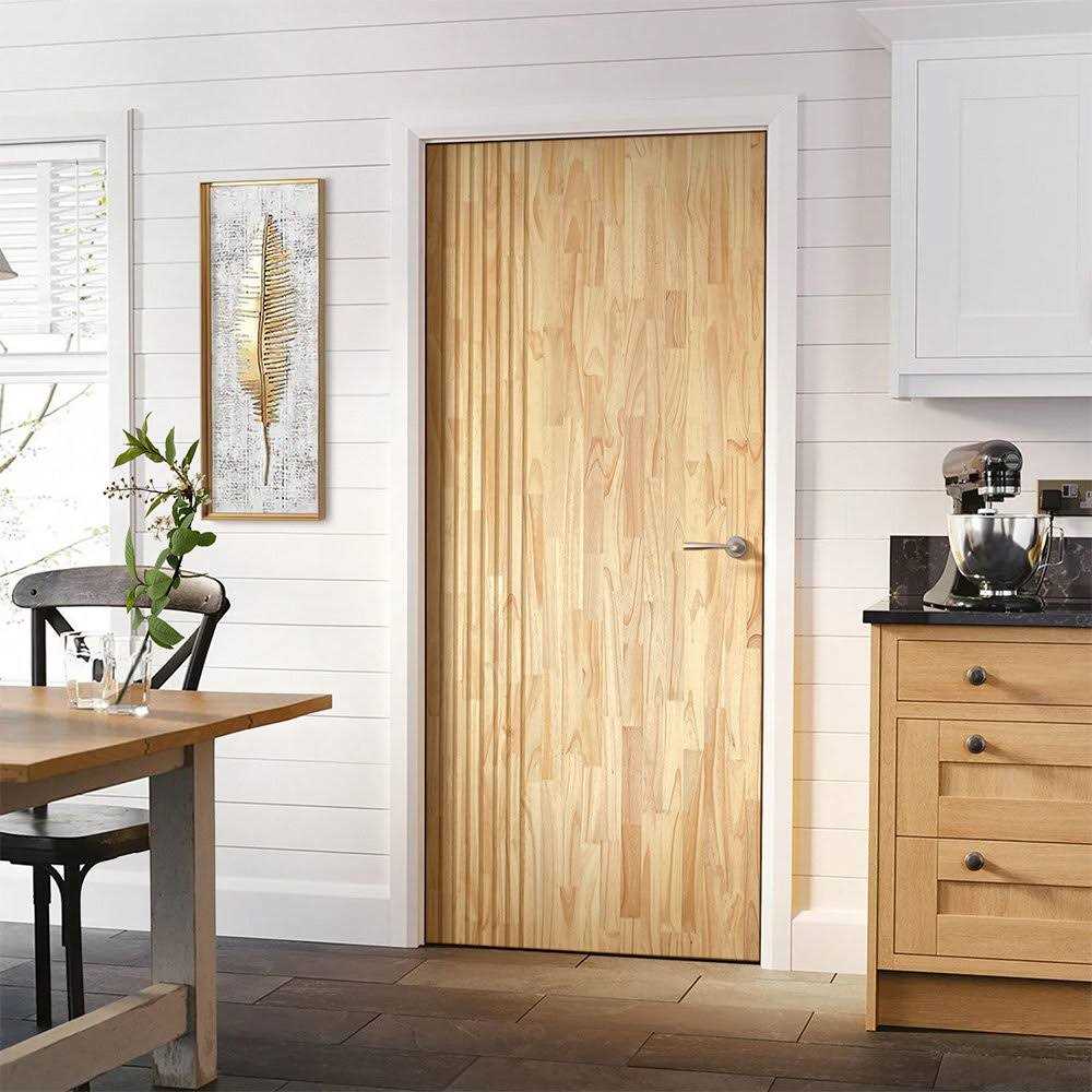 Paneled Wood and Metal Solid Wood Standard Door Calhome DFJ230 - Cheap Fitting