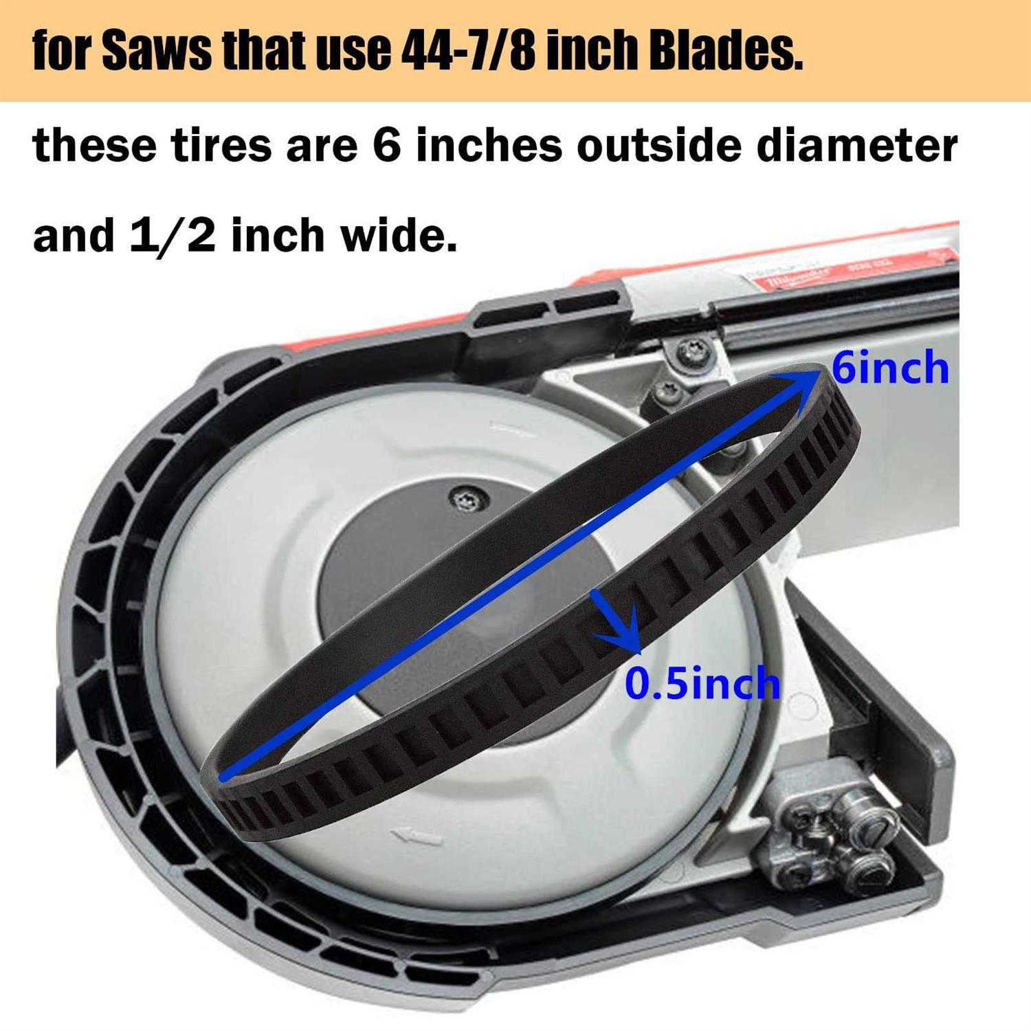 Replacement Milwaukee Pulley Tires 45-69-0010 for Milwaukee BandSaws Blade AO2807 6238N 6230 6232-6 6225 6238-20 2729-20 - Cheap Fitting