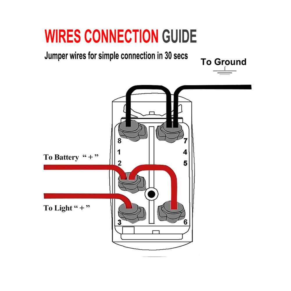 QUNQI Star 5 Pin Rocker Switch Jumper Wires Set with Male and Female Terminal - Cheap Fitting