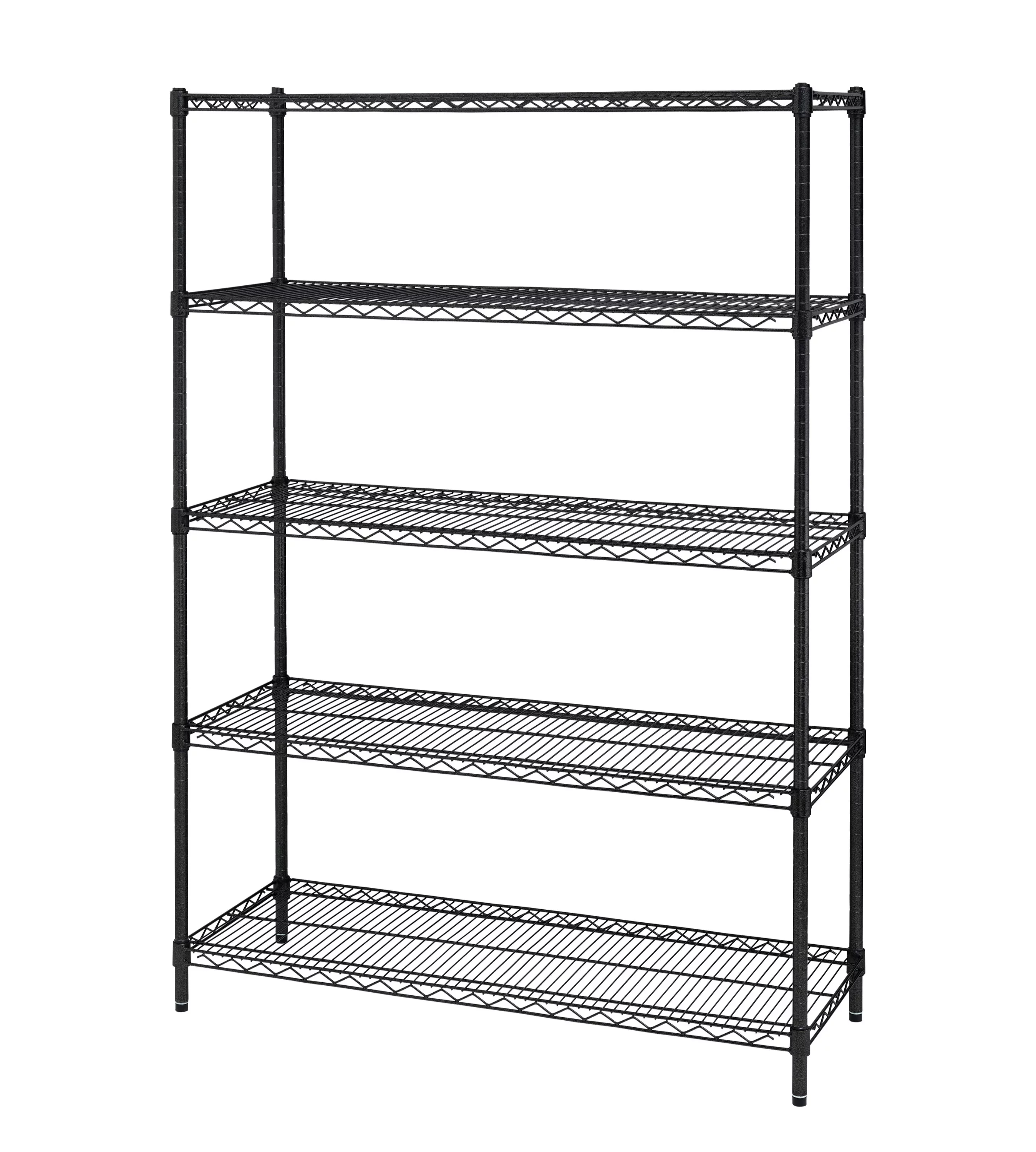 Hyper Tough Black Wire Shelf 5-Tier Heavy Duty 72