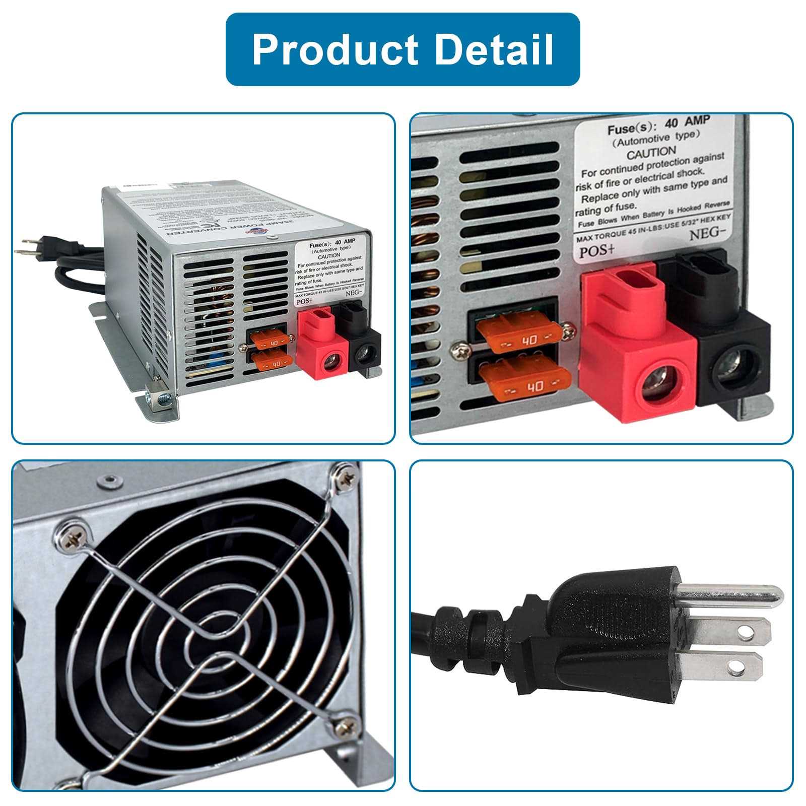 Artera WF-9855-AD-CB Converter/Charger Deckmount 55Amp rv Power Converter - Cheap Fitting