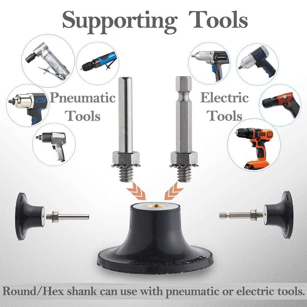 Tshya 270Pack 2inch Sanding Discs Pad Variety Kit for Drill Grinder Rotary Tools Die Grinder Accessories with 1/8&1/4 Shank Backer Plate - Cheap Fitting