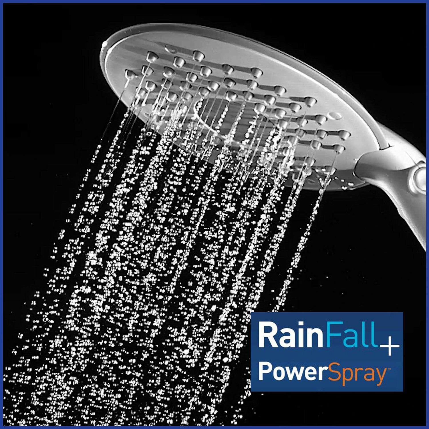Waterpik RainFall White 2 settings Showerhead 1.8 gpm CF-201E - Cheap Fitting