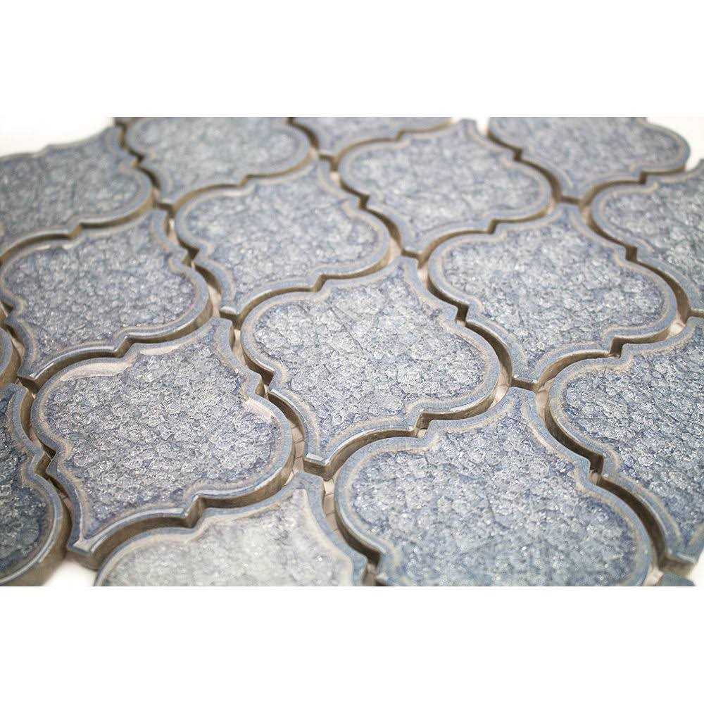 Roman 3 x 3 Glass Novelty Mosaic Wall Tile Ivy Hill Tile - Cheap Fitting