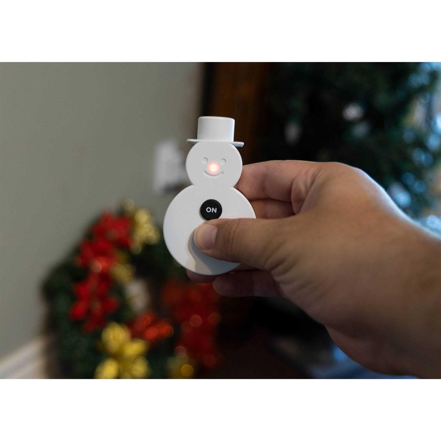 Philips Plug-In On/Off Switch with Snowman Remote White - Cheap Fitting