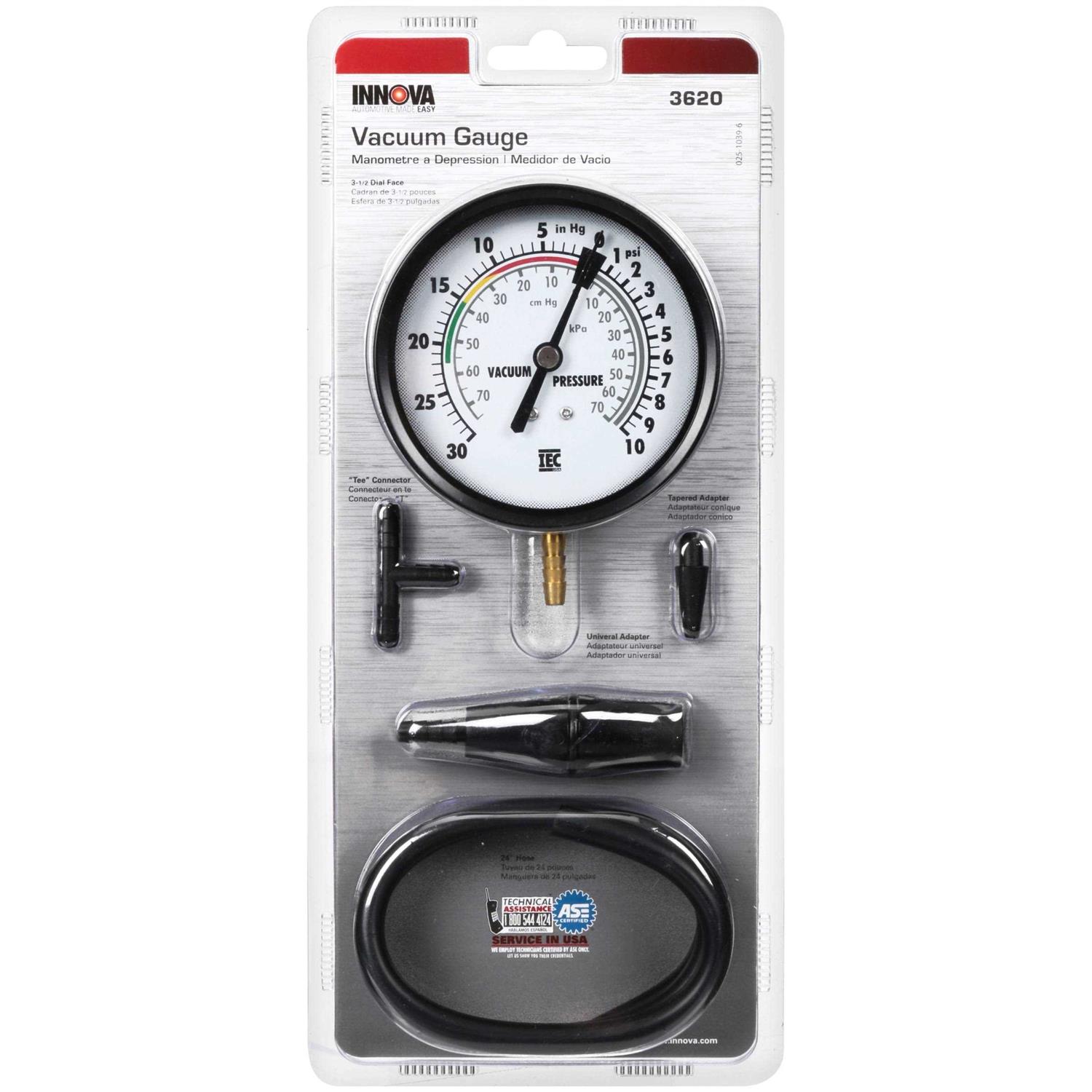 Innova 3620 Vacuum/Carburetor Fuel Pressure Tester - Cheap Fitting