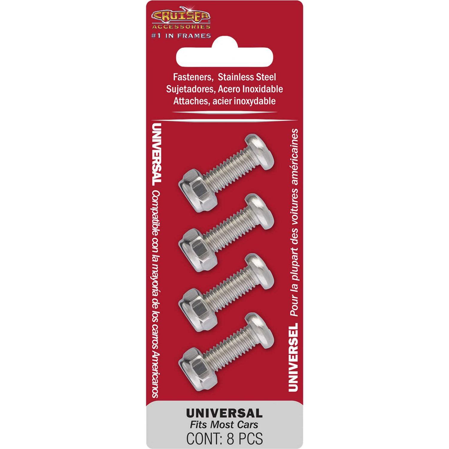 Cruiser Accessories 80630 Stainless Steel License Plate Fasteners - Cheap Fitting