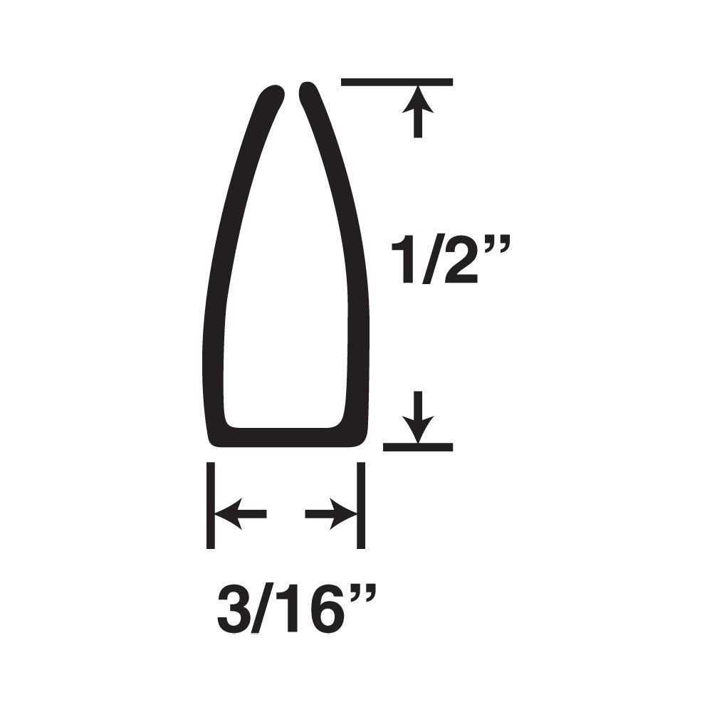 Outwater Plastics Styrene Plastic U Channel C Channel Lengths - Cheap Fitting