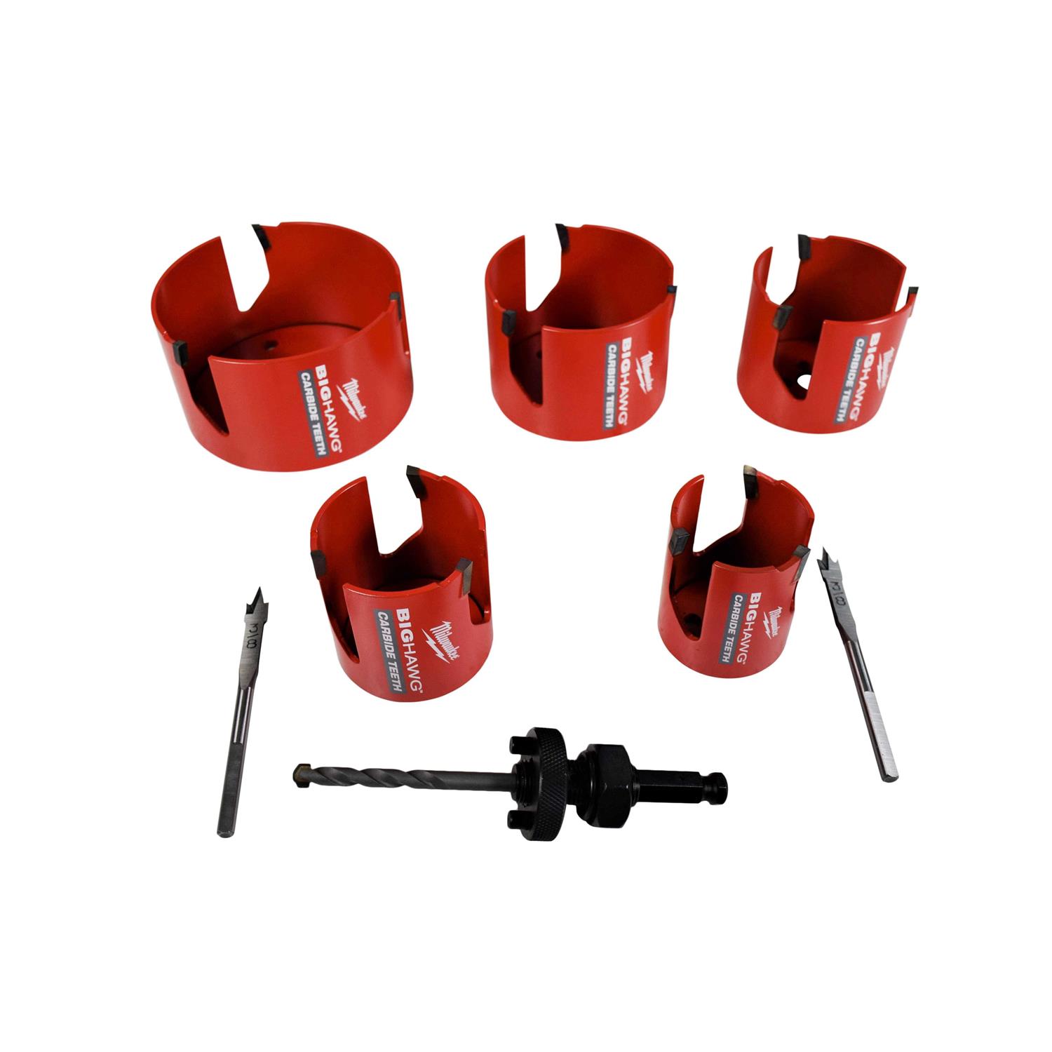 Milwaukee 49-56-9295 9-Piece BIG HAWG Carbide Hole Saw PACKOUT Kit - Cheap Fitting