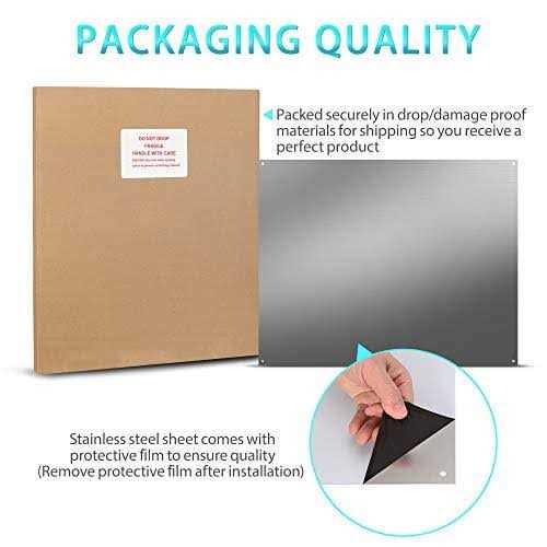 Lostronaut Stainless Steel Backsplash Range Hood Wall Shield for Kitchen - Cheap Fitting