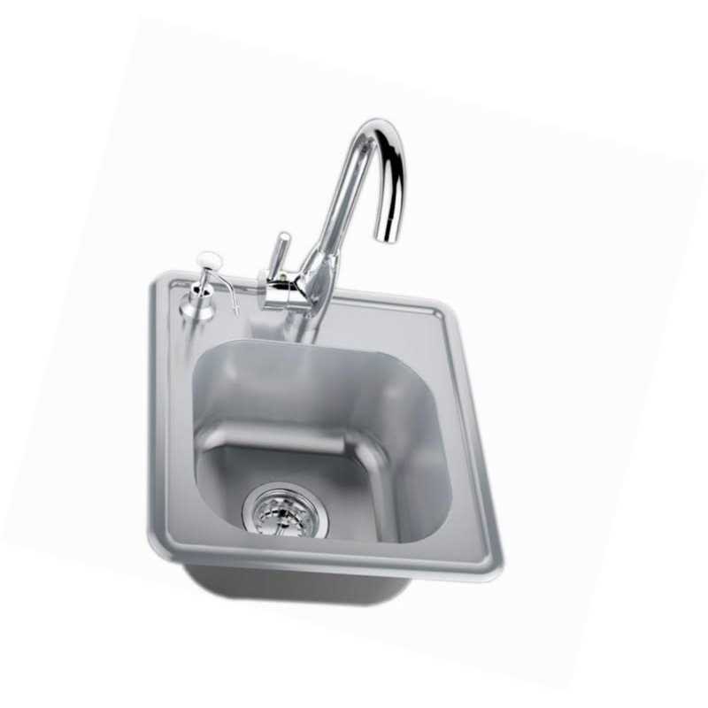 Sunstone 17 Single Sink With Cold & Hot Water Faucet A-SS17 - Cheap Fitting