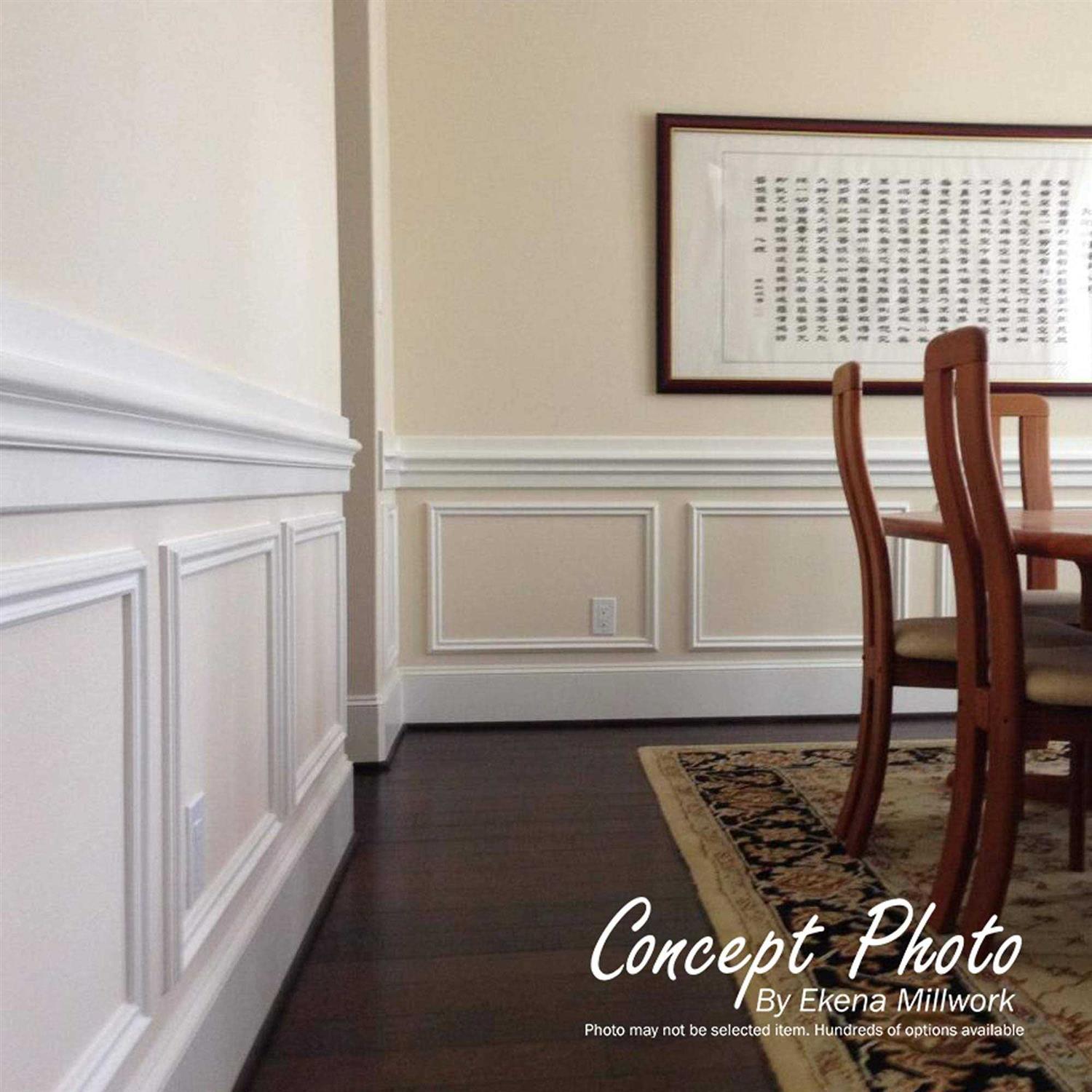 4 1/4H x 1 1/4P x 94 1/2L Emery Chair Rail Ekena Millwork CHA04X01EM - Cheap Fitting