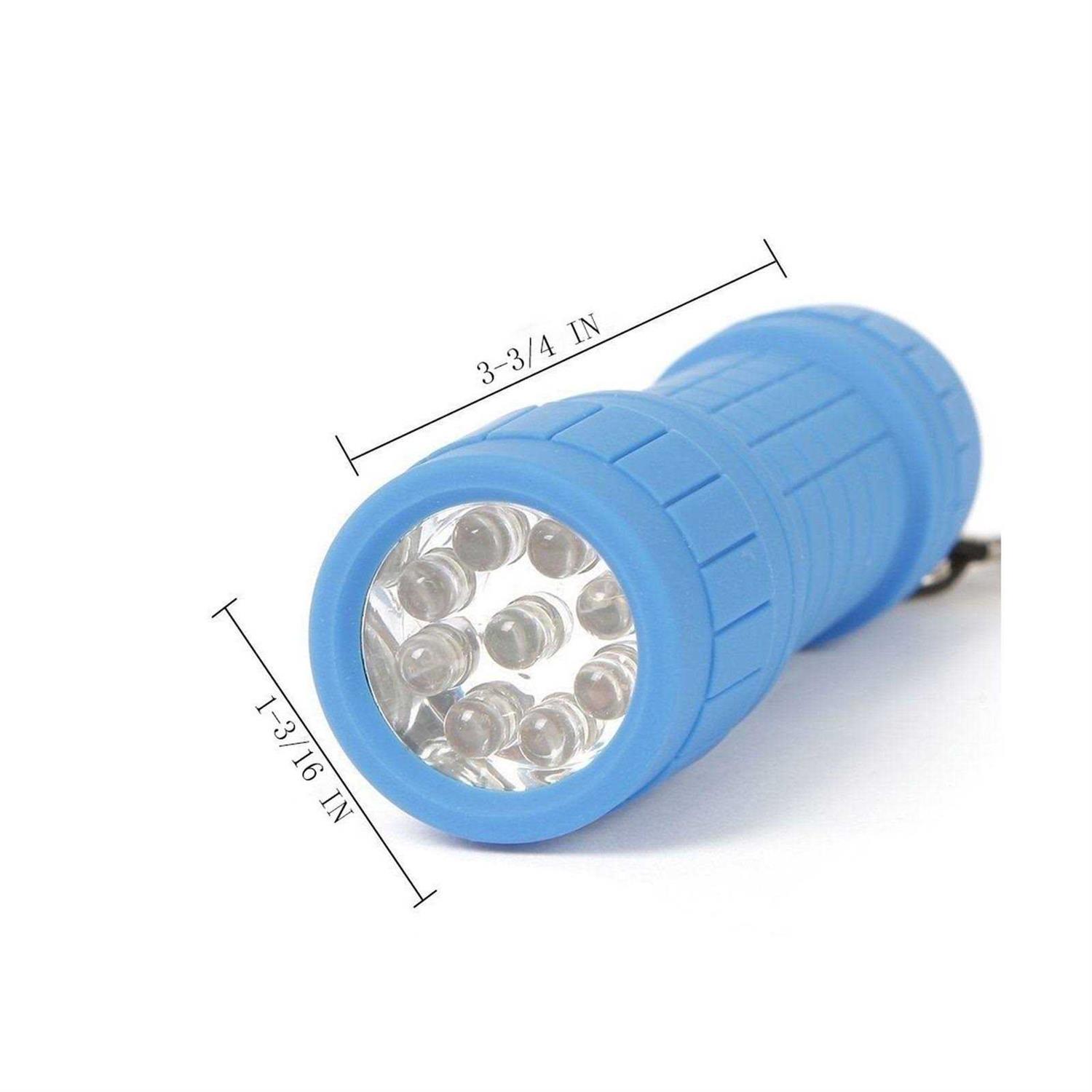 EverBrite 9-LED Flashlight 6-Pack Impact Handheld Torch Assorted Colors - Cheap Fitting