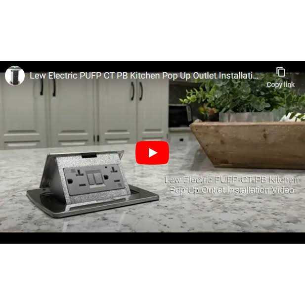 Lew Electric Lew PUFP-CT-SS-PB Stainless Pop Up Power Outlet Assembly - Cheap Fitting