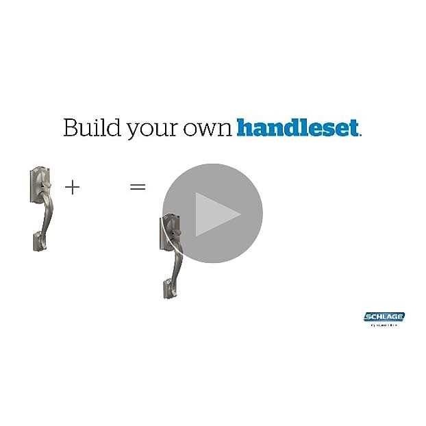 Schlage FE285-PLY-FLA-RH Handle Only Plymouth Handleset Electronic ;Antique Brass - Cheap Fitting