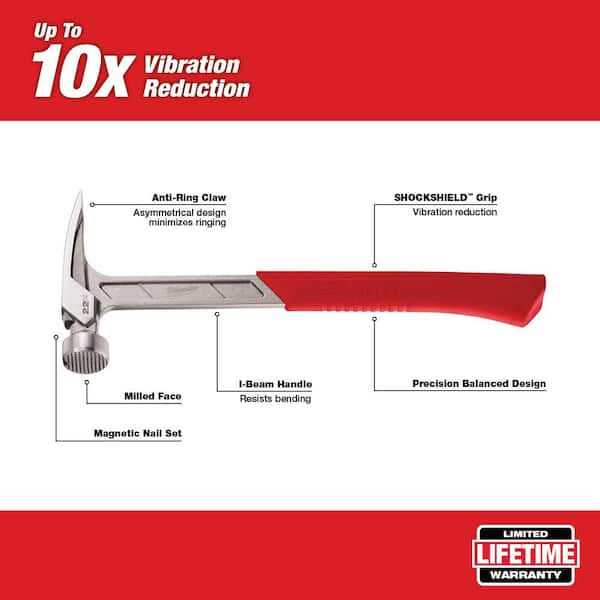 Milwaukee Milled Face Framing Hammer 48-22-9022 - Cheap Fitting