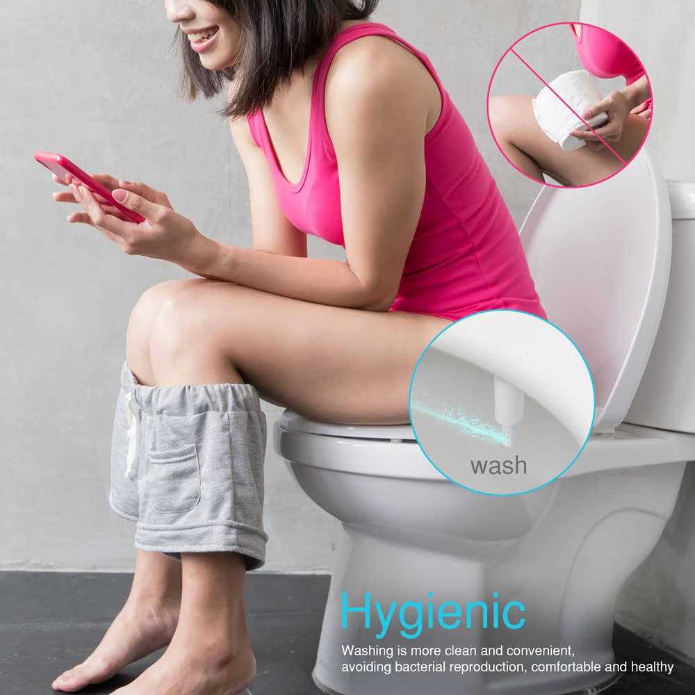 FOOFOO Bidet Fresh Water Spray Non-electric Mechanical Self Cleaning Nozzles - Cheap Fitting