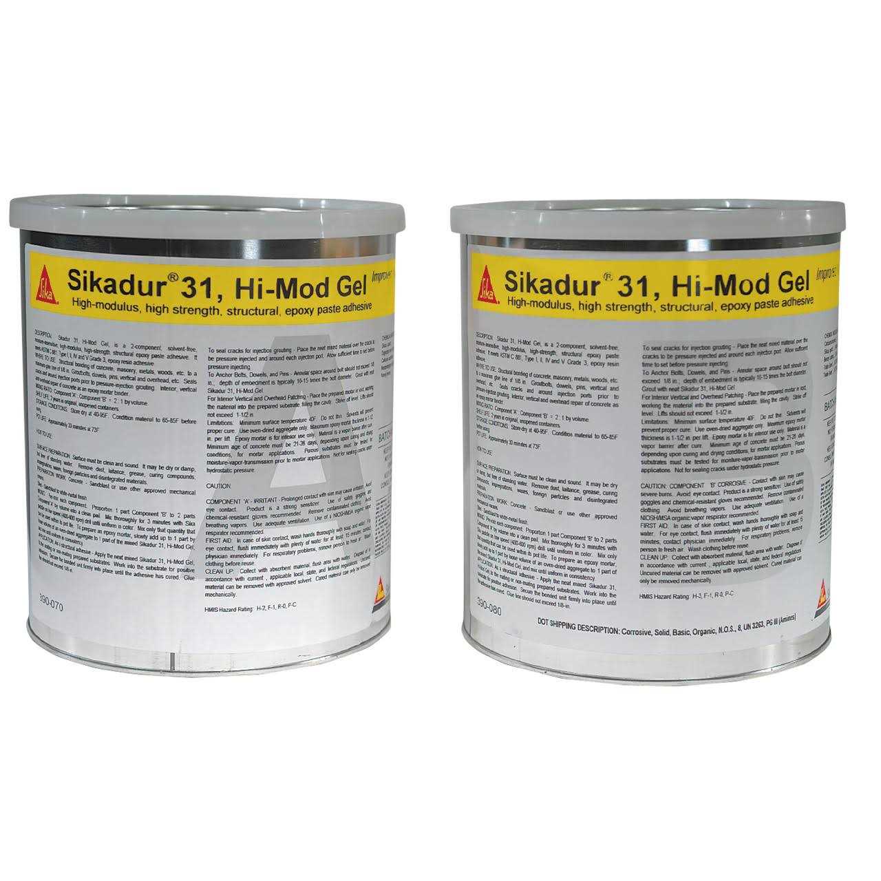 Sikadur 31 High-modulus Gel High-strength structural - Cheap Fitting