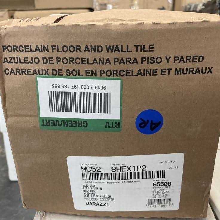 Marazzi Moroccan Concrete 8 in. x 9 in. Glazed Porcelain Hexagon Floor and Wall Tile - Cheap Fitting