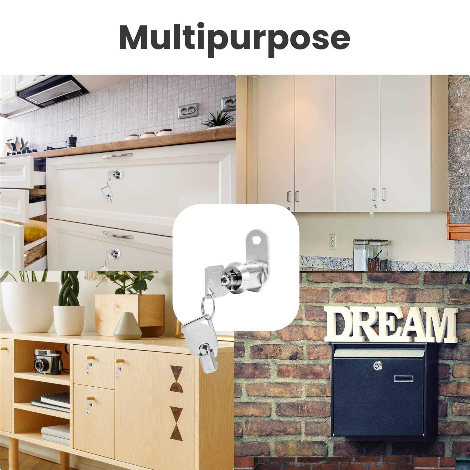 Kingsley Tubular Cam Lock Cylinder-Chrome Finish - Cheap Fitting