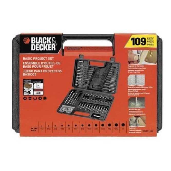 Black+Decker BDA91109 Combination Drill Bit Set - Cheap Fitting