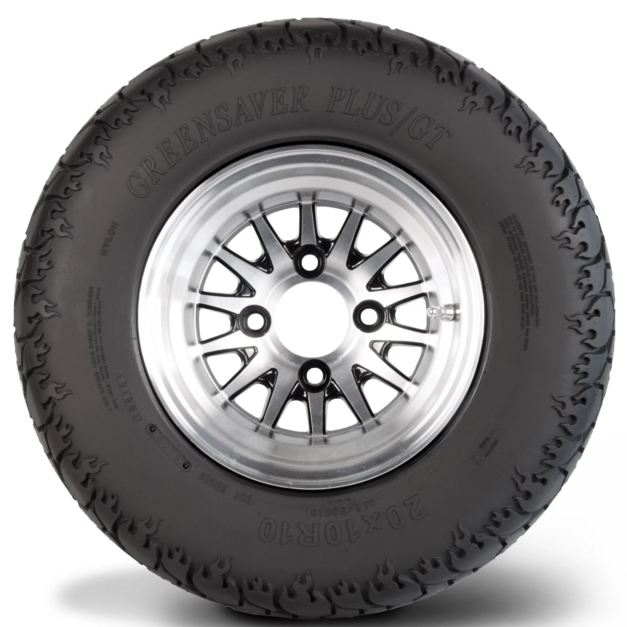 Greenball Greensaver 215/35R12 Plus GT Performance Radial 4-Ply Rated Golf Cart Tire; 1 Tire, No Wheel - Cheap Fitting