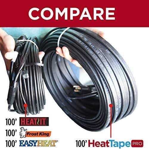 Radiant Solutions Heat Tape Pro Heating Cable For Roof & Gutter 120v - Cheap Fitting