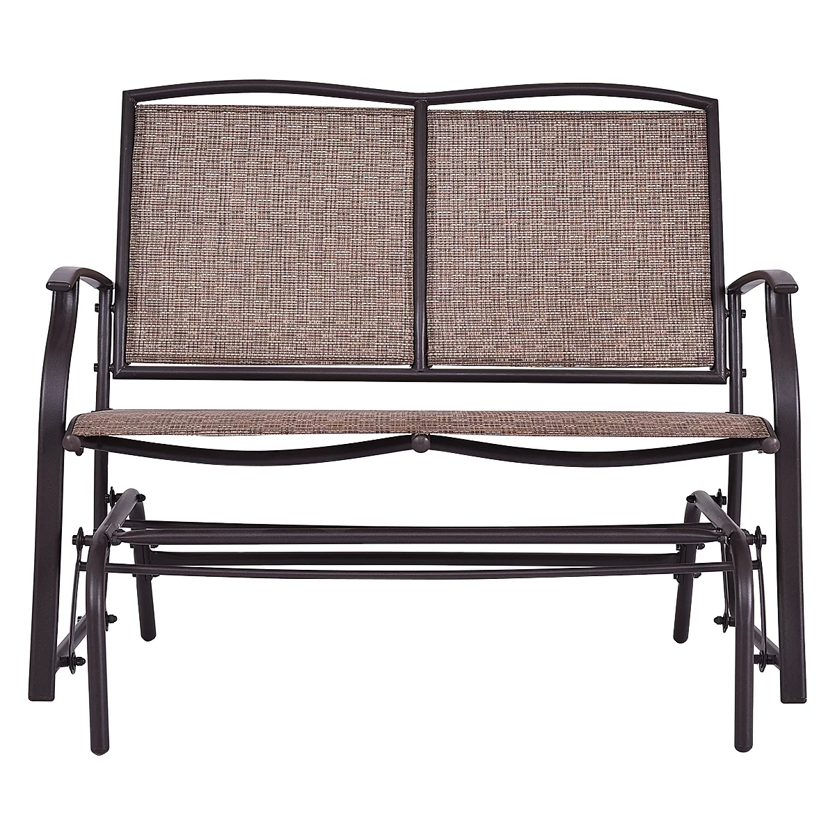 Costway Patio Glider Outdoor Rocking Bench Double 2 Person Chair Loveseat Armchair Backyard - Cheap Fitting
