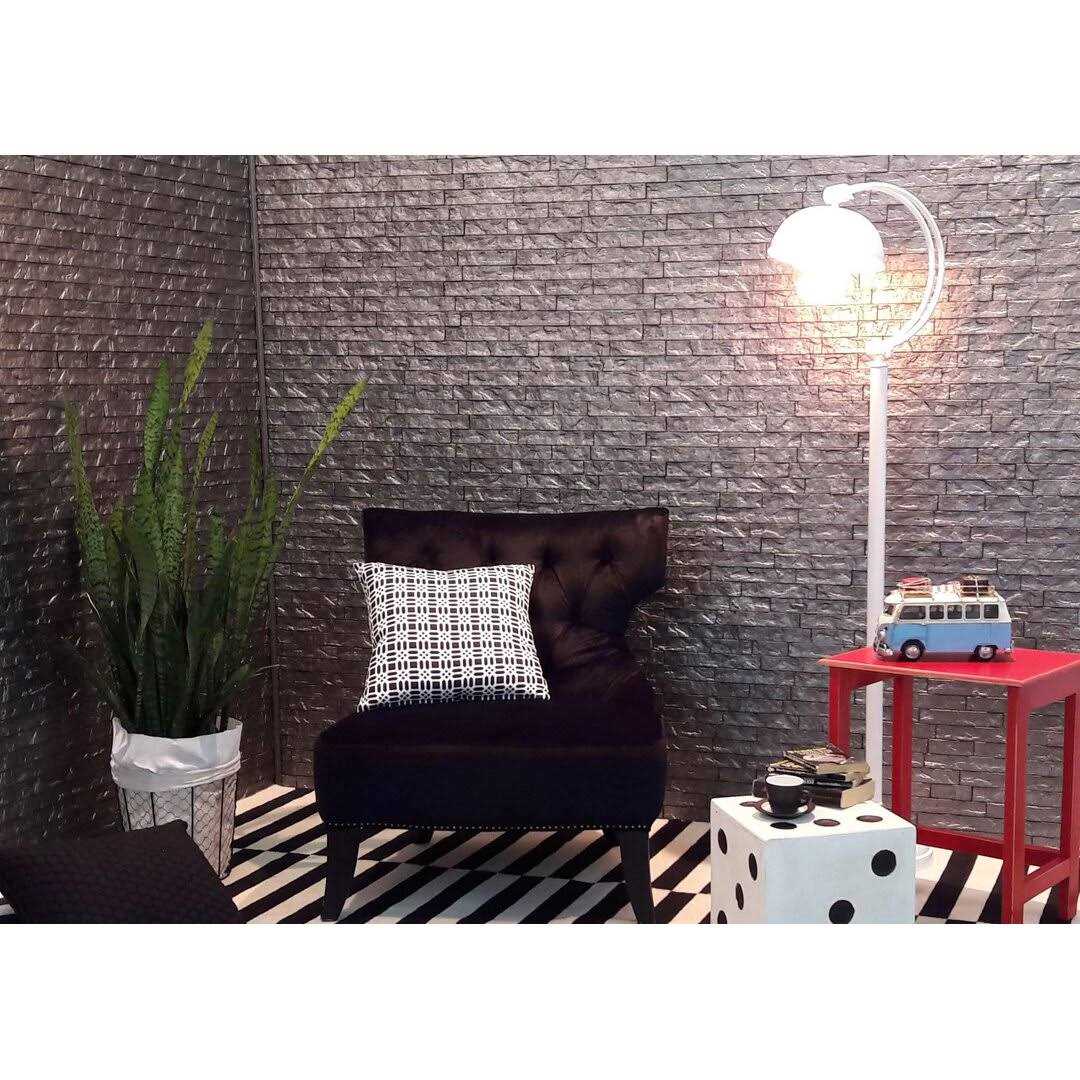 Innovera Decor by Palram 24 in. x 24 in. Ledge Stone PVC Seamless 3D Wall Panels - Cheap Fitting