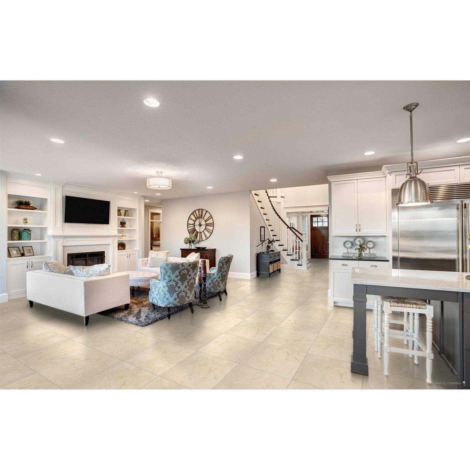 Emser Crema Marfil Plus 24 x 24 Marble Tile - Cheap Fitting