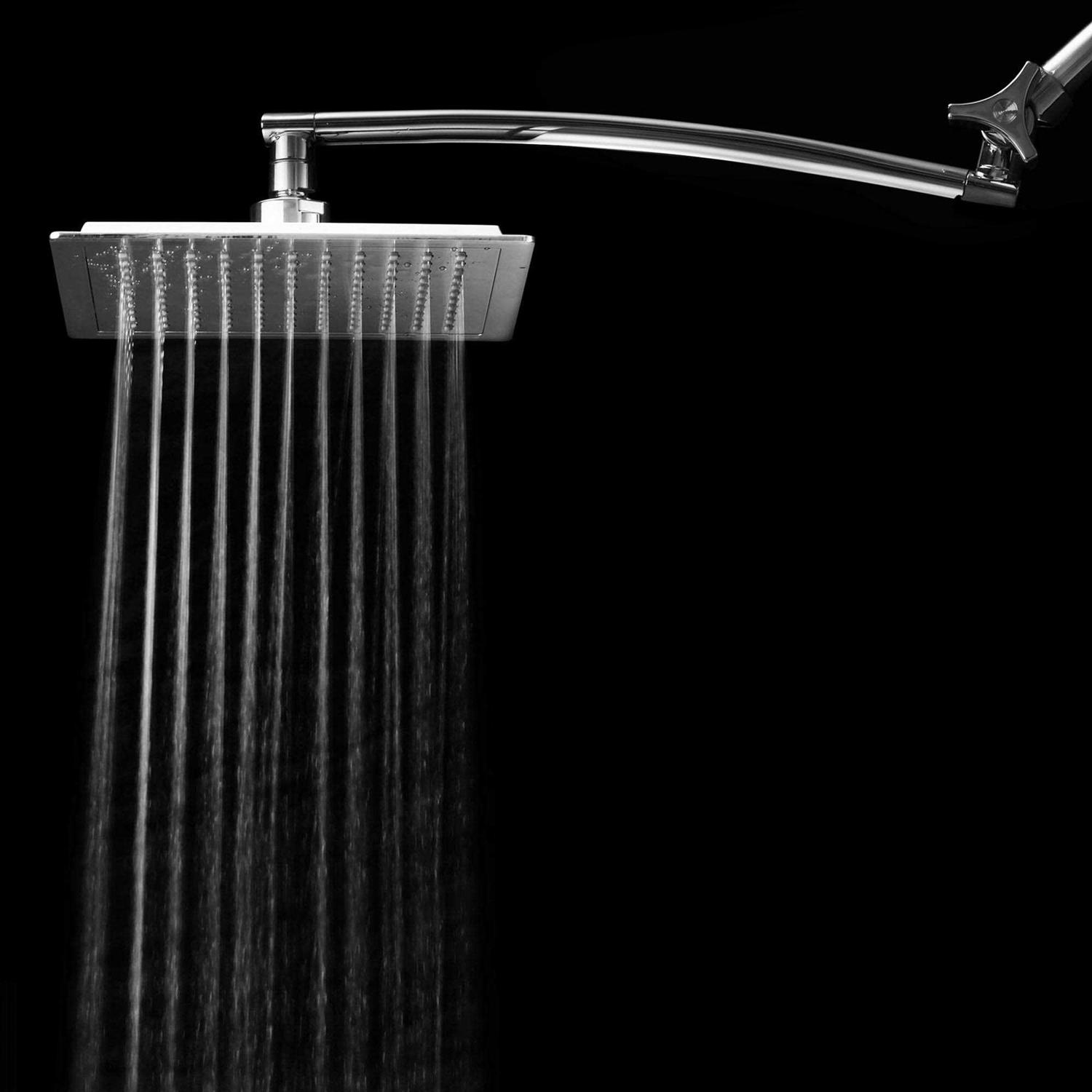 Razor Chrome Mega Size Square Rainfall Shower with Arm - Cheap Fitting