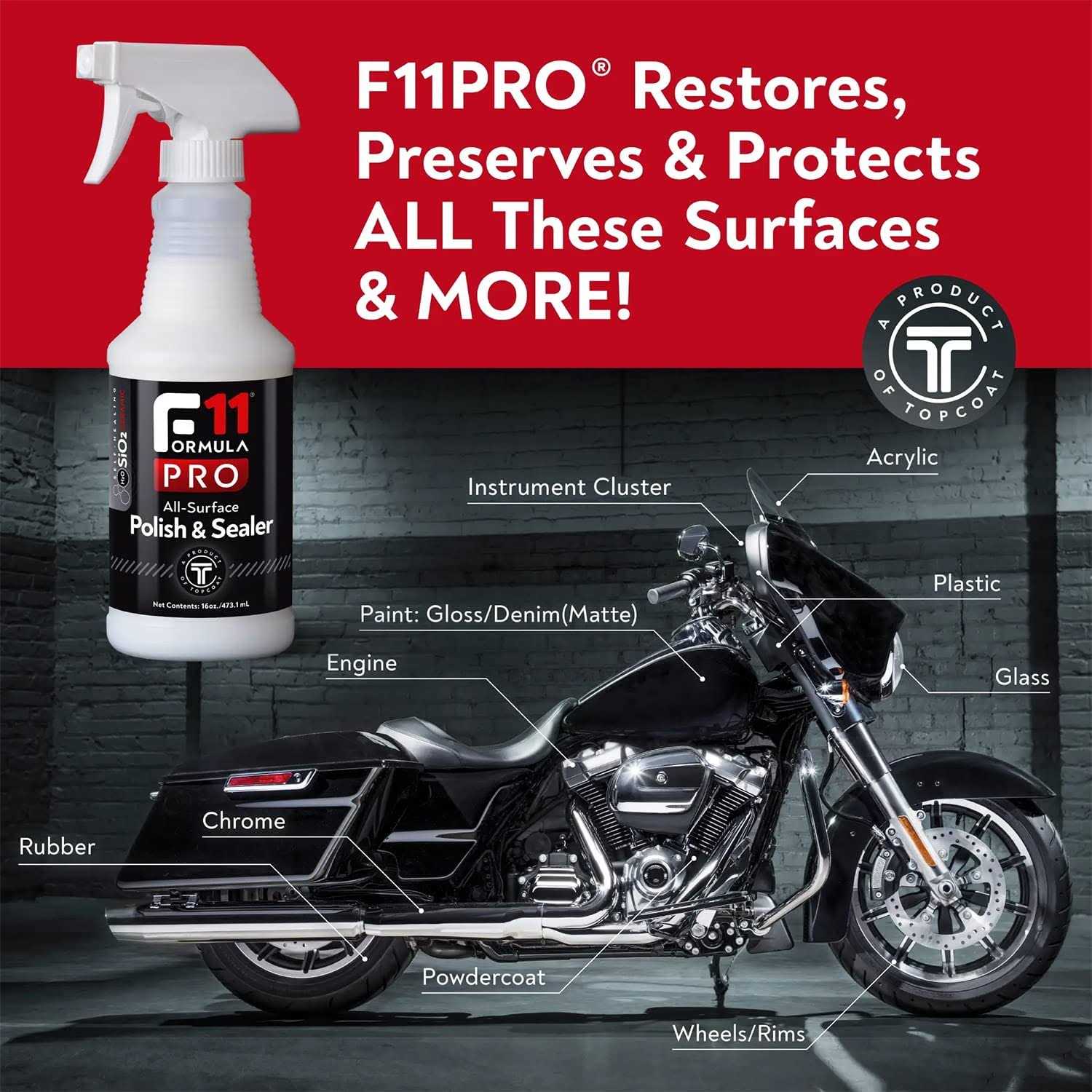 TopCoat F11PRO Spray F11 Pro Formula All-Surface Polish & Sealer for Cars and More - Cheap Fitting