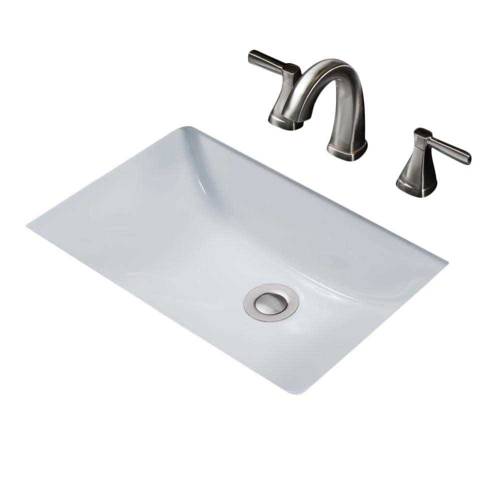 Miseno MNO1812RU Cafe 21 x 15 Undermount Bathroom Sink with Overflow MNO1812RUBWH - Cheap Fitting