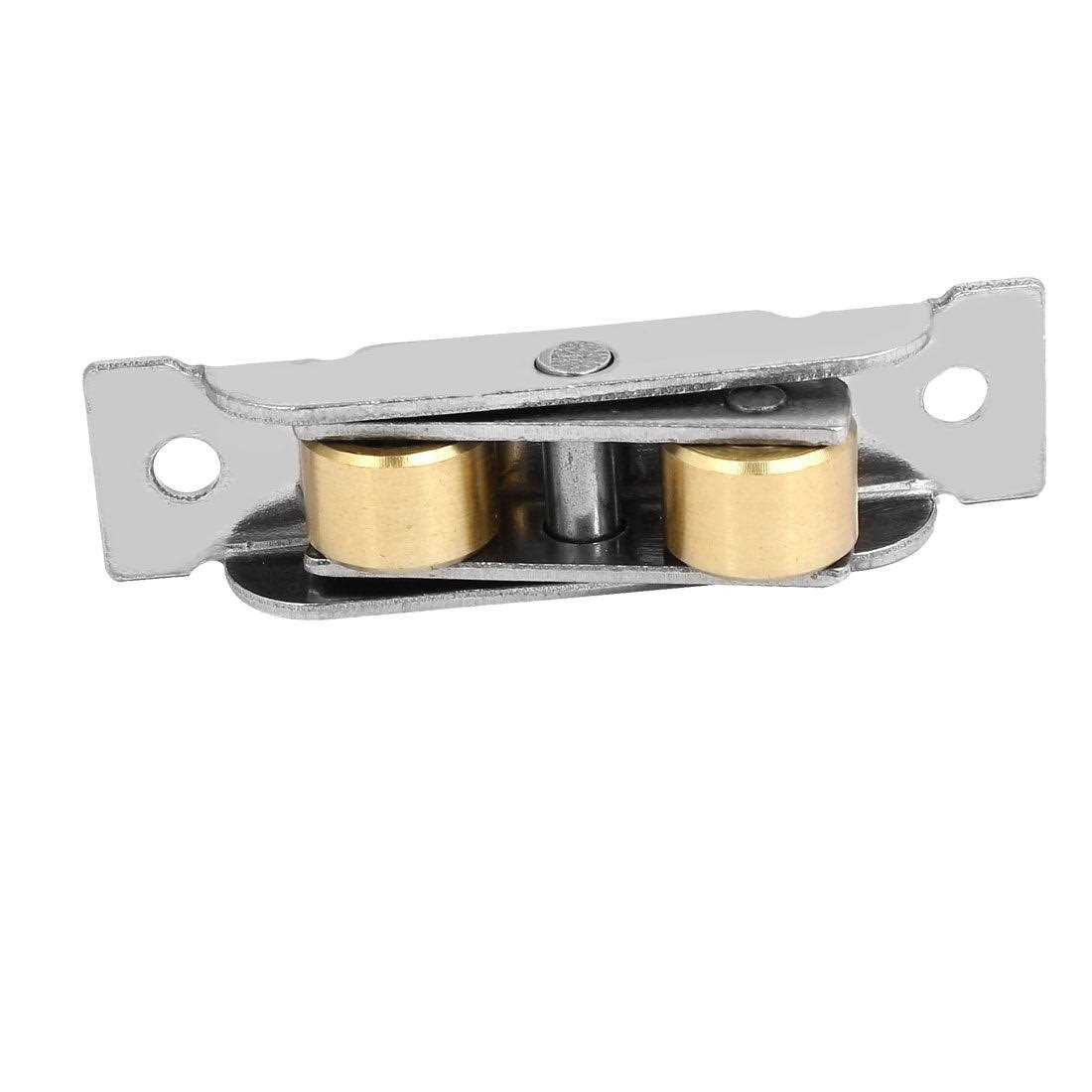 Uxcell 30kg Capacity 304 Stainless Steel Double Roller Sliding Window Pulley Wheel 4pcs - Cheap Fitting