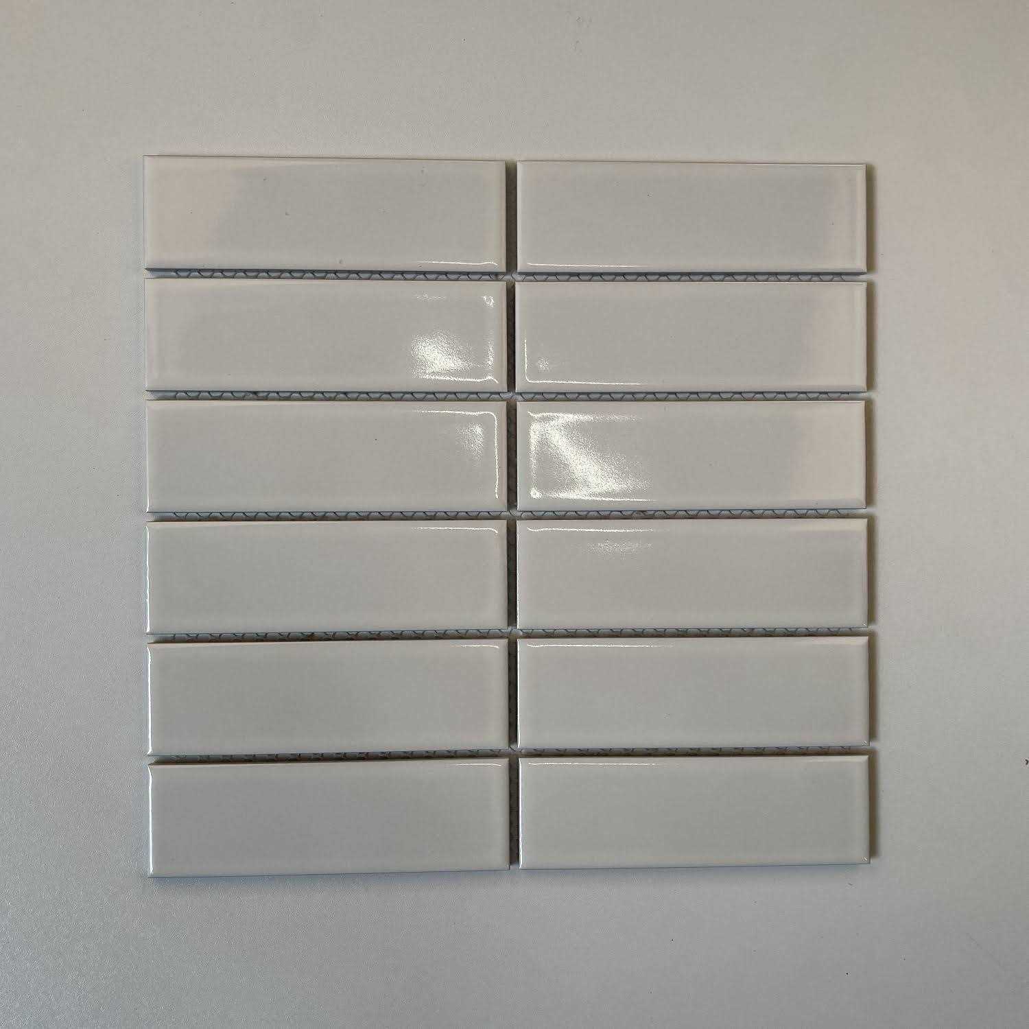 6 x 2 Straight Edge Porcelain Grid Mosaic Sheet Tile The Mosaic Factory Color/Finish - Cheap Fitting