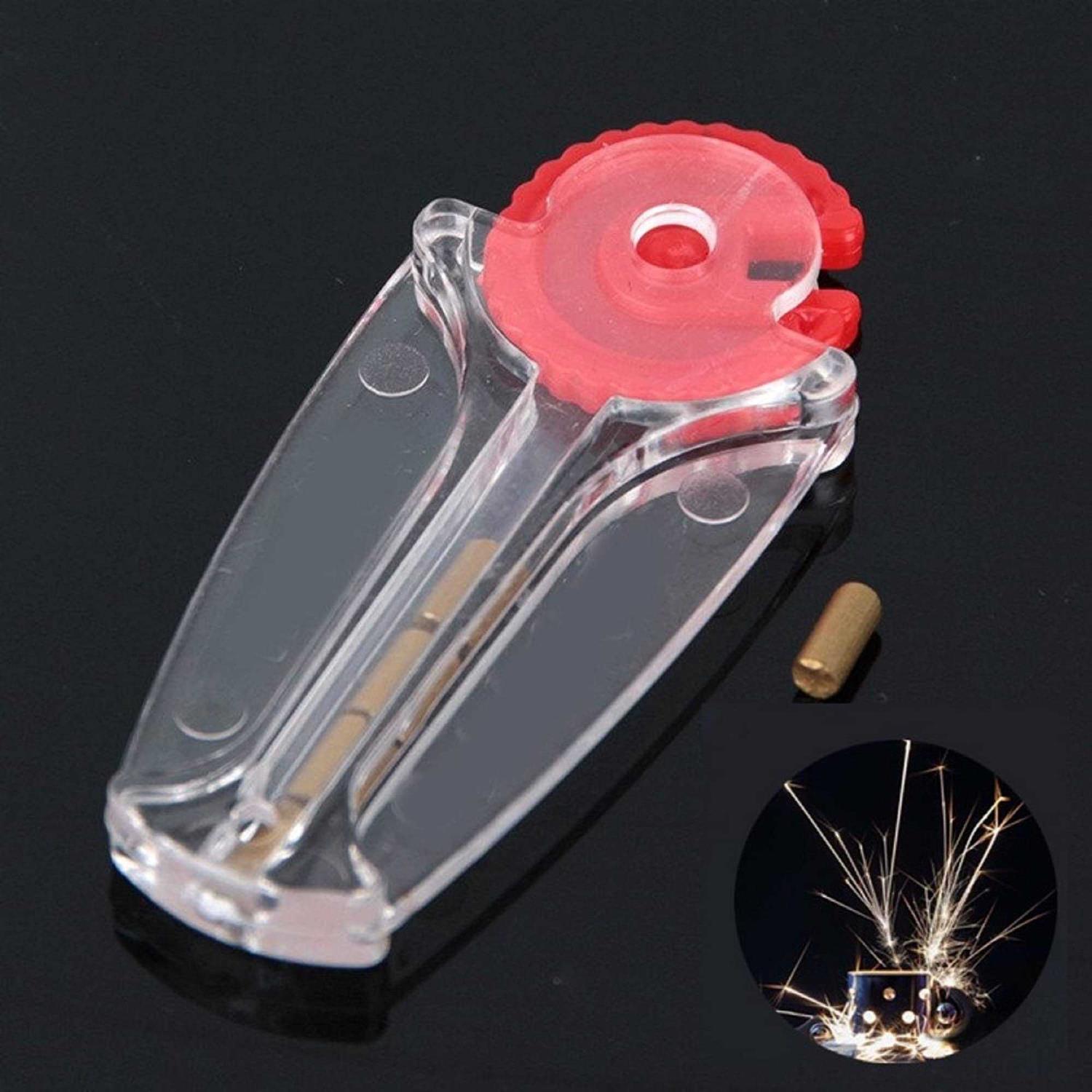 JSSELLER Replacement Wheel Flint Stone Barrel Lighter Mechanism Parts Compatible Clipper Lighter A Lot of 5 - Cheap Fitting