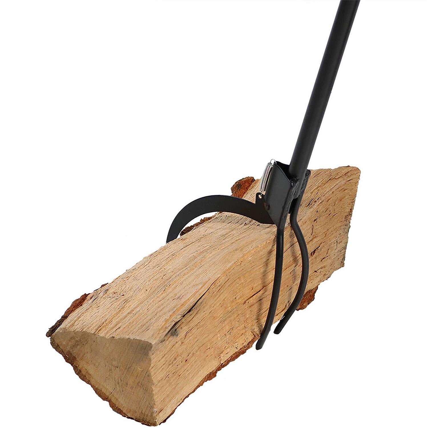 Sunnydaze Decor Spring-Loaded Firewood Log Grabber Claw - Cheap Fitting